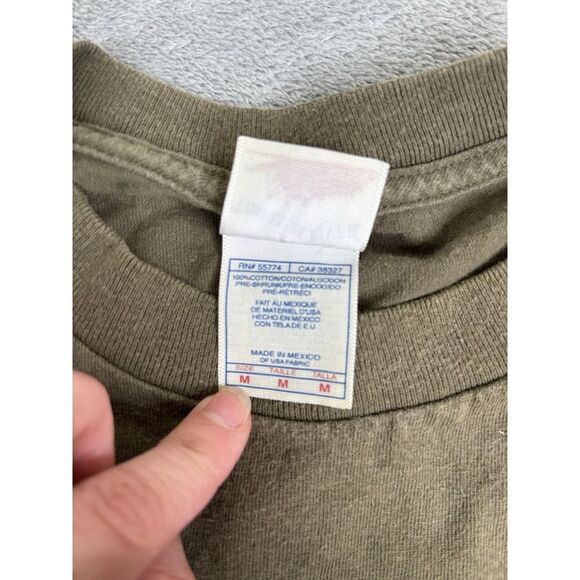 Vintage Y2K Comedy Short Sleeve T Shirt Men's Size Medium Green - Picture 6 of 10